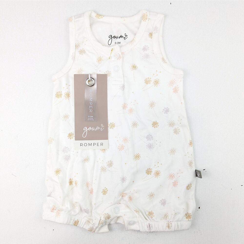 Goumi Dandelion Fluff Romper - 0-3M